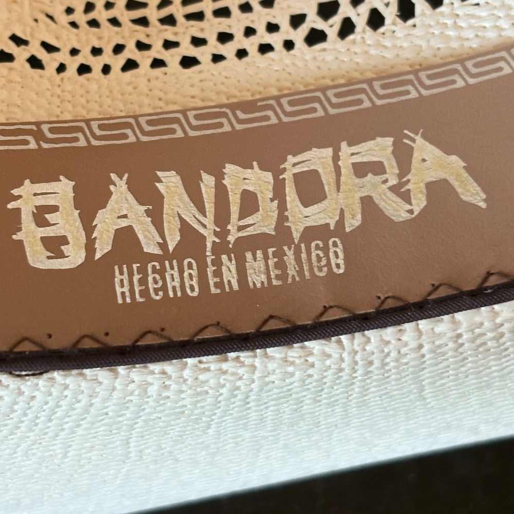 David Turner Straw Bangora Cowboy Hat - XXXX - 7 3/8 - Picture 11 of 16